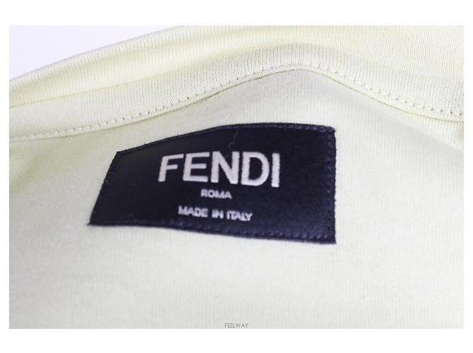 Fendi Green Jersey T-Shirt XL Grün - Ansicht 6
