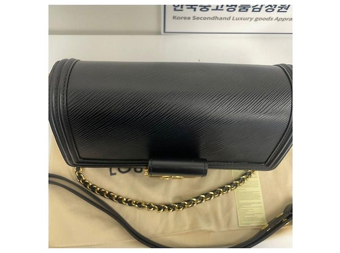 Louis Vuitton Borsa a Spalla con Catena Dolphin MM Nero - vista 4