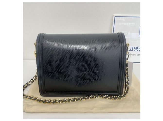 Louis Vuitton Borsa a Spalla con Catena Dolphin MM Nero - vista 6