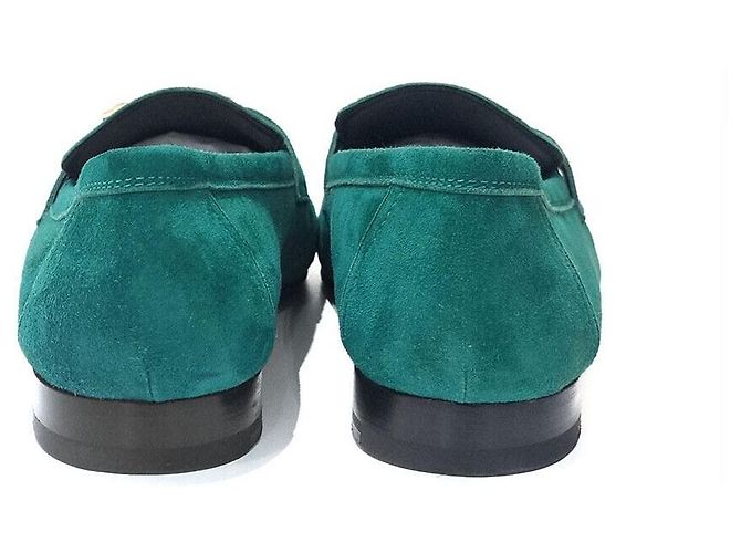 Hermès Suede Paris Loafers Grün - Ansicht 4