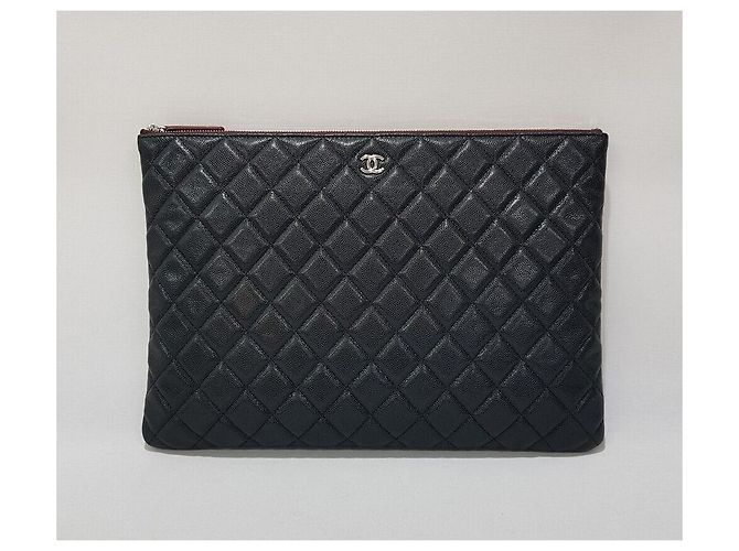 Chanel Borsa Clutch Classic Caviar Large Series - vista 2