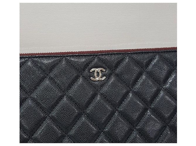 Chanel Borsa Clutch Classic Caviar Large Series - vista 3