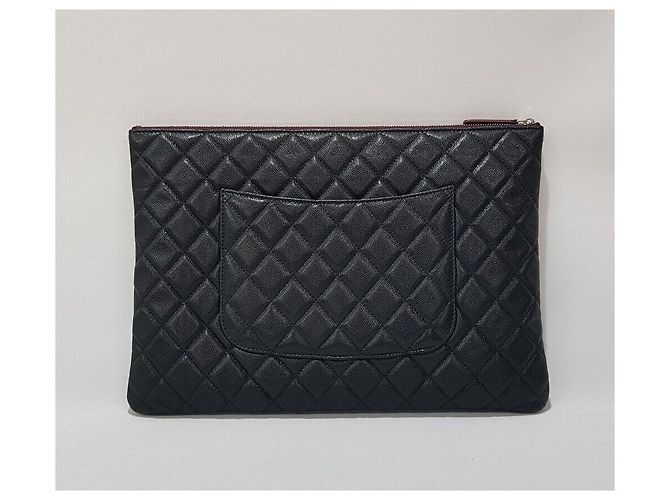 Chanel Borsa Clutch Classic Caviar Large Series - vista 4