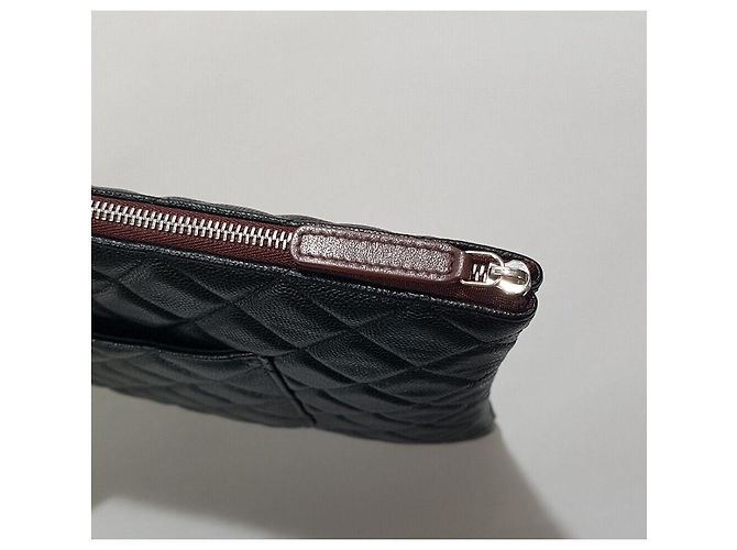 Chanel Borsa Clutch Classic Caviar Large Series - vista 5