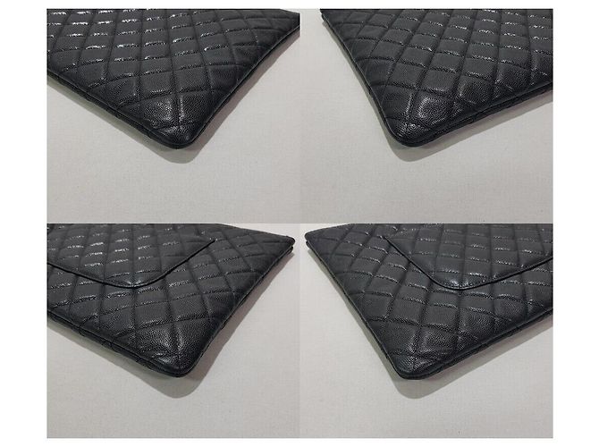 Chanel Borsa Clutch Classic Caviar Large Series - vista 7
