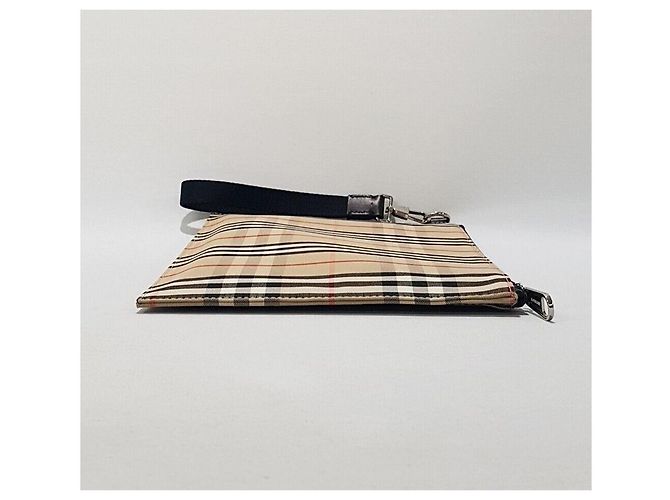 Burberry Clutch piatta in cotone con motivo Vintage Check - vista 3