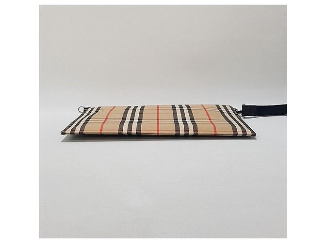 Burberry Clutch piatta in cotone con motivo Vintage Check - vista 6