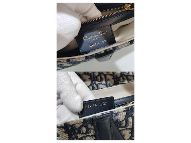 Dior Oblique Saddle Bag Medium Blau - Ansicht 10