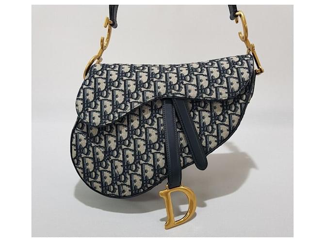 Dior Oblique Saddle Bag Medium Blau - Ansicht 2