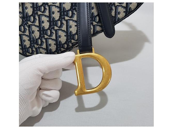 Dior Oblique Saddle Bag Medium Blau - Ansicht 3