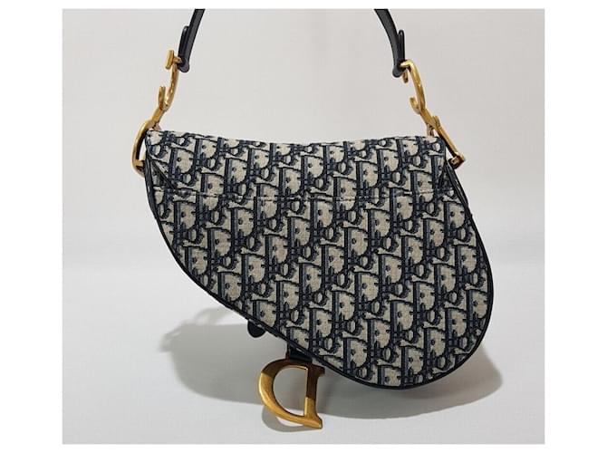 Dior Oblique Saddle Bag Medium Blau - Ansicht 5