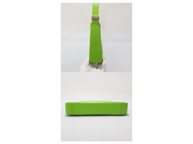 Burberry Borsa a tracolla in pelle TB Verde - vista 4