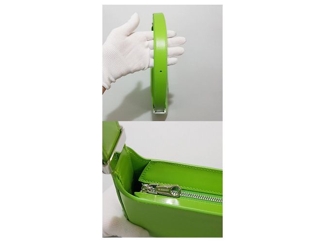 Burberry Borsa a tracolla in pelle TB Verde - vista 6