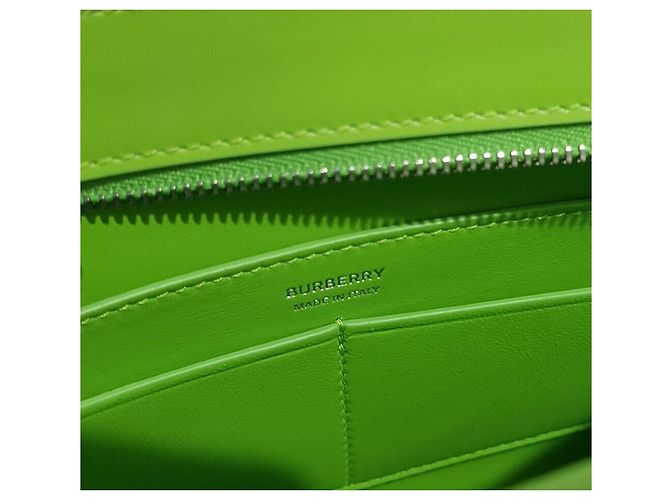 Burberry Borsa a tracolla in pelle TB Verde - vista 9