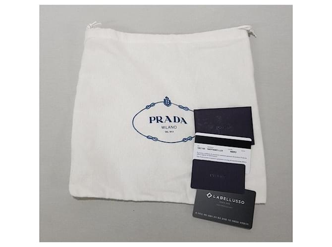 Prada Mini borsa a tracolla in Saffiano nero - vista 10