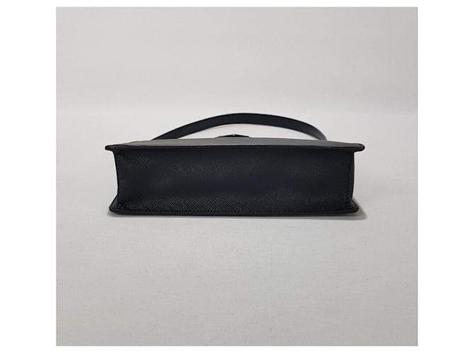 Prada Mini borsa a tracolla in Saffiano nero - vista 7