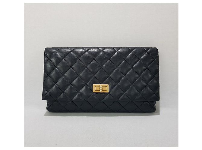 Chanel Serie de bolsos de mano plegables Vintage Classic Negro - vista 2