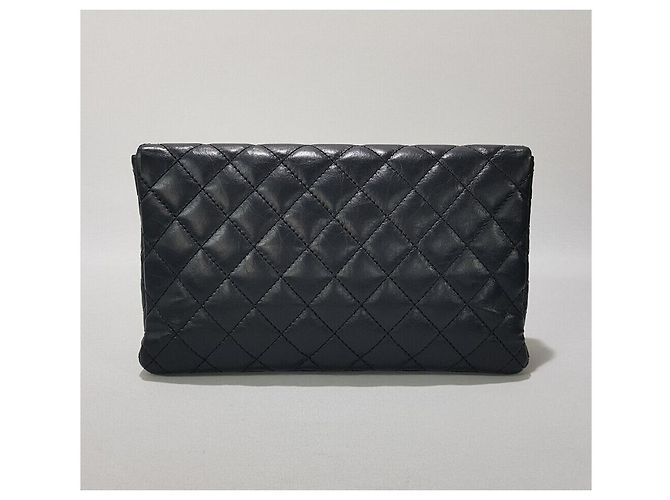 Chanel Serie de bolsos de mano plegables Vintage Classic Negro - vista 5