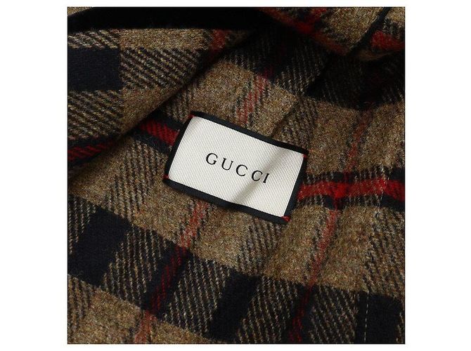 Gucci Check Pattern Embroidered Loved Men's Jacket - view 7