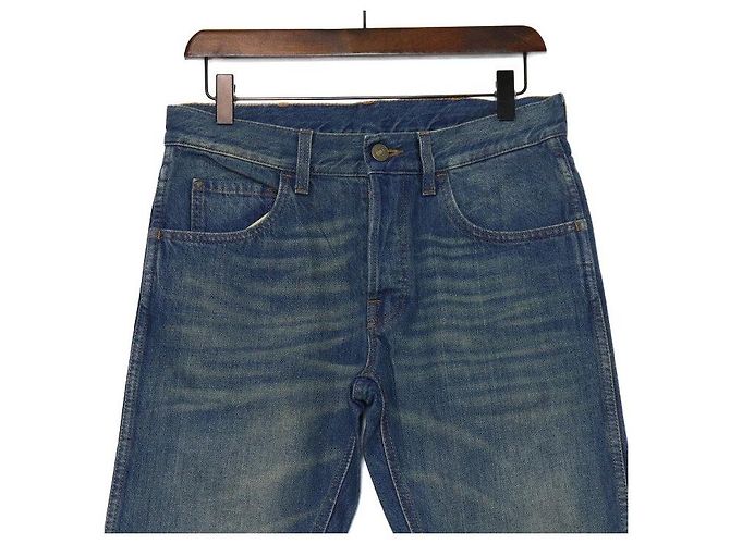 Gucci Jeans in denim lavato a gamba affusolata Blu - vista 2