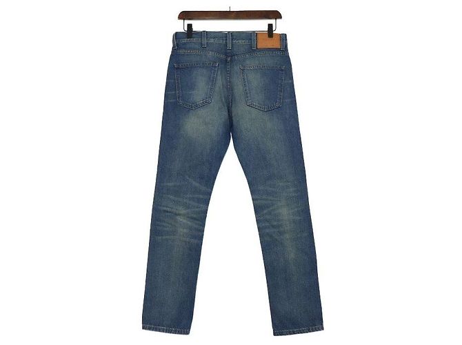Gucci Jeans in denim lavato a gamba affusolata Blu - vista 4