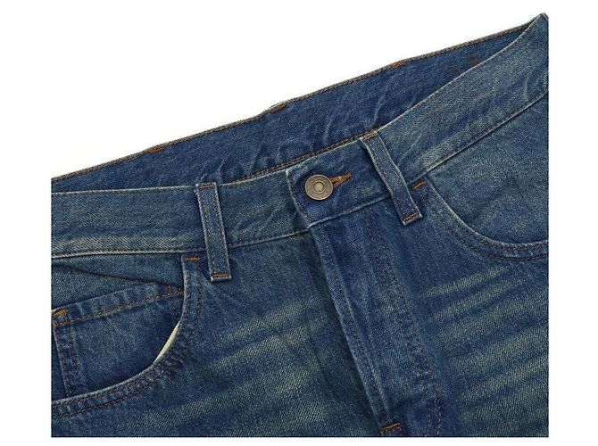 Gucci Jeans in denim lavato a gamba affusolata Blu - vista 5