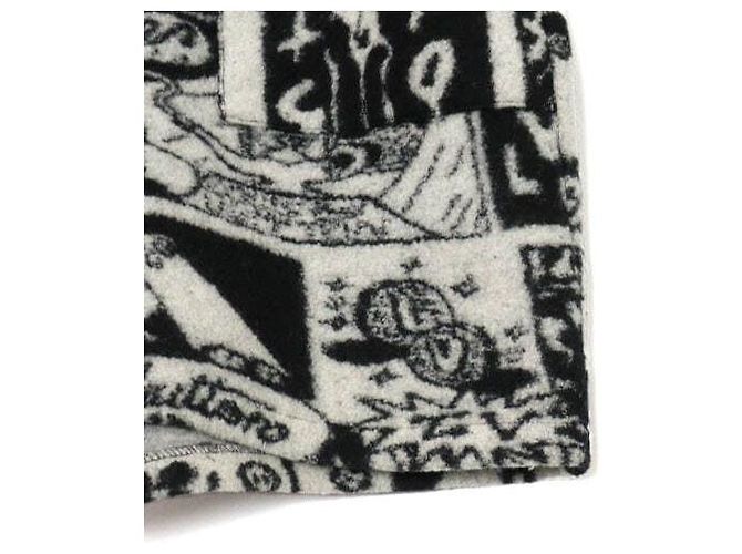 Louis Vuitton Pantaloncini in pile da uomo Black White Comics Bianco - vista 3