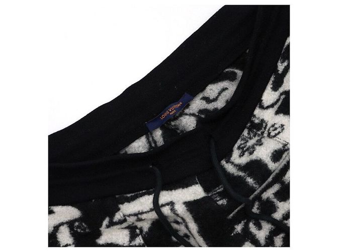 Louis Vuitton Pantaloncini in pile da uomo Black White Comics Bianco - vista 5