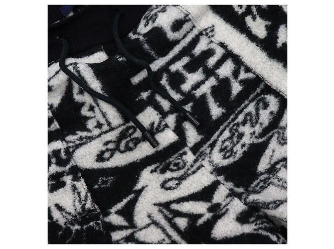 Louis Vuitton Pantaloncini in pile da uomo Black White Comics Bianco - vista 6