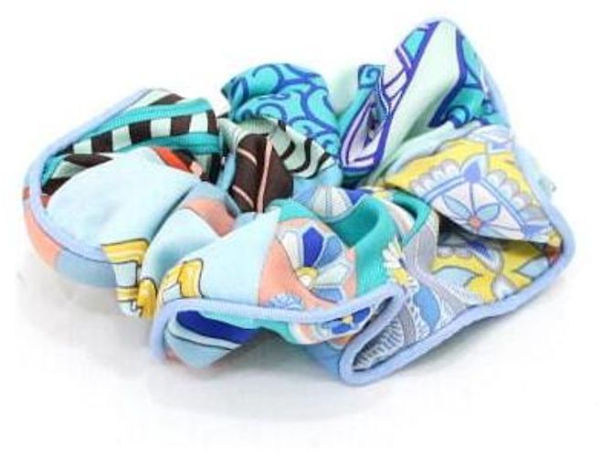 Hermès Diadema de seda para mujer Azul - vista 2