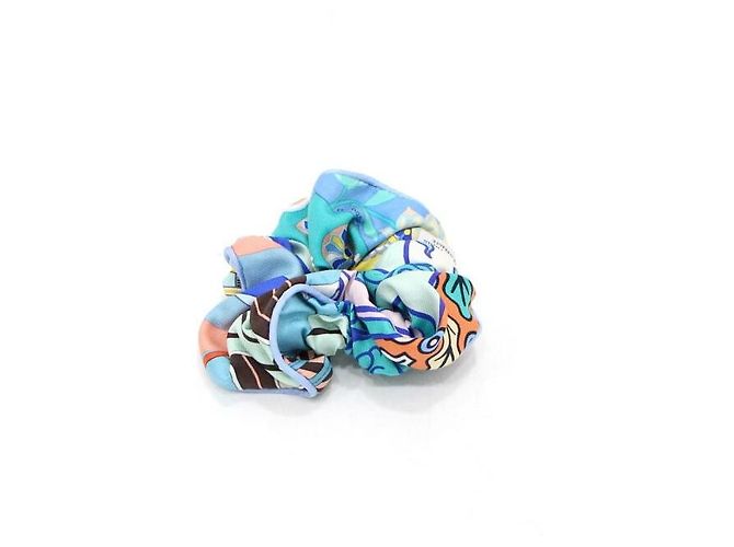 Hermès Diadema de seda para mujer Azul - vista 4