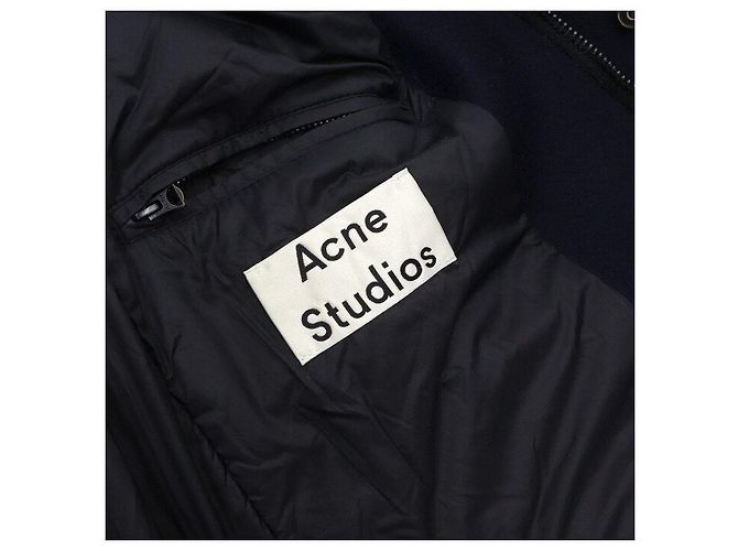 Acne Jaqueta masculina de nylon com forro de lã Milton - vista 6