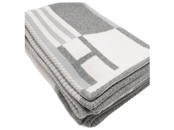Market Hermès Manta Ithaque Gray Castaño - vista 4