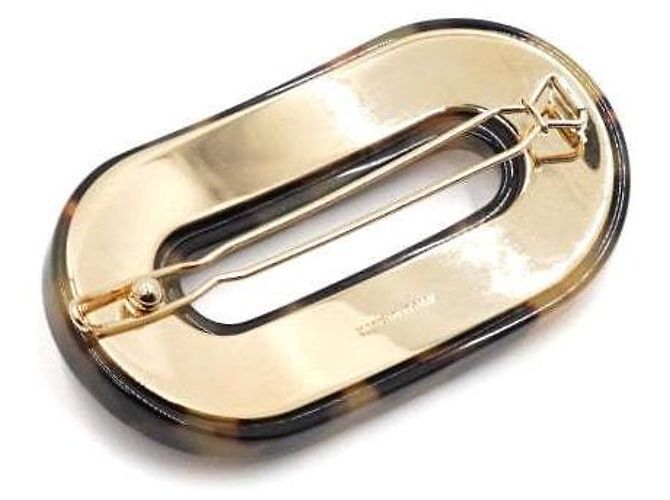 Miu Miu Clip per capelli con logo in lettere di cristallo acrilico - vista 4