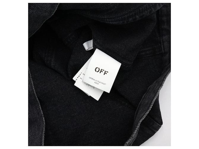 Off White Giacca di jeans con bottone Nero - vista 6