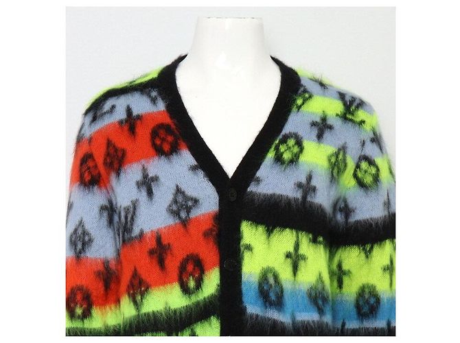 Louis Vuitton Mohair-Angora-Cardigan für Herren mit Monogramm Mehrfarben - Ansicht 2