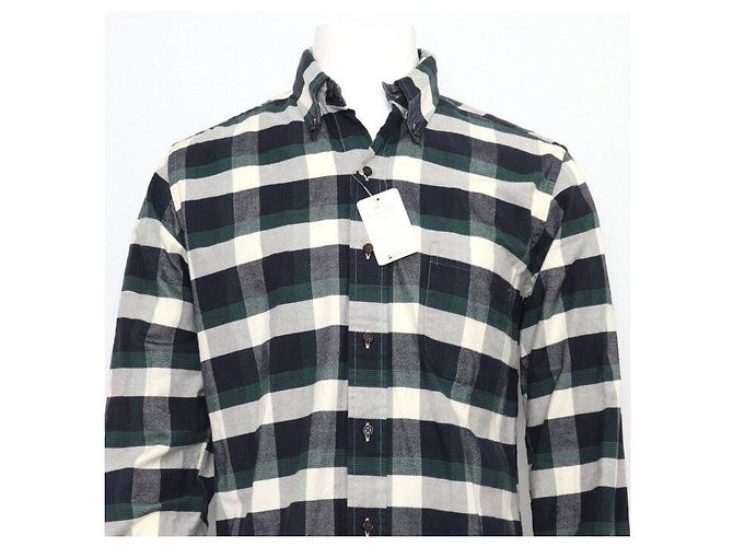 Thom Browne Camicia a quadri in cotone da uomo - vista 2