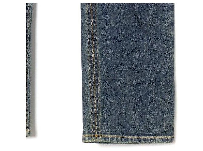 Louis Vuitton Pantaloni jeans da uomo con patch in Monogram Canvas Blu - vista 3
