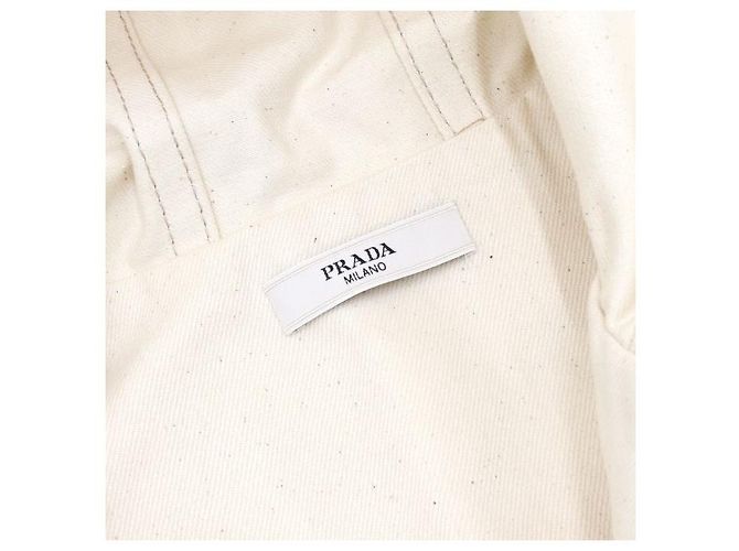 Prada Gilet con cappuccio in denim beige da uomo Marrone - vista 5