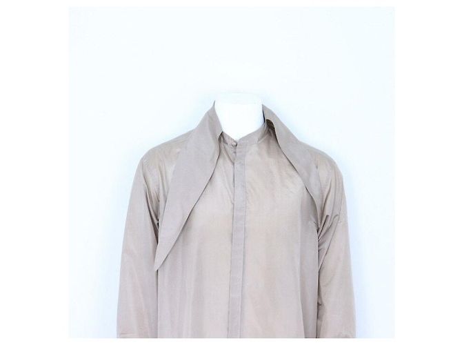 Valentino Herrenhemd mit gewaschenem Taffeta-Seidenschal Braun - Ansicht 2