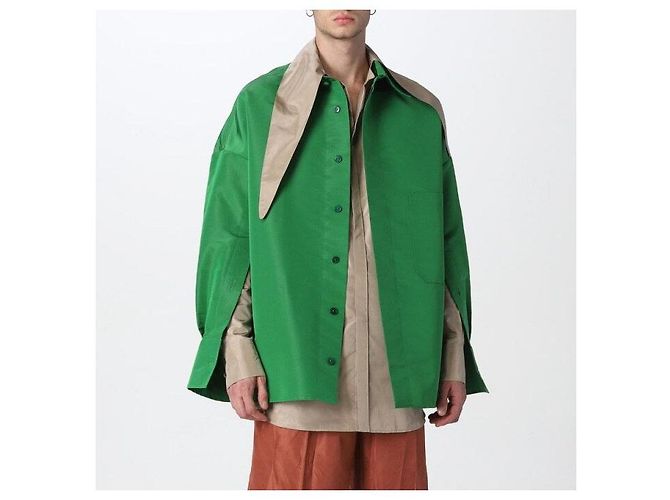 Valentino Herrenhemd mit gewaschenem Taffeta-Seidenschal Braun - Ansicht 6