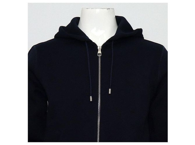 Louis Vuitton Giacca con cappuccio da uomo in blu navy - vista 2