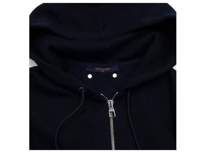 Louis Vuitton Giacca con cappuccio da uomo in blu navy - vista 5