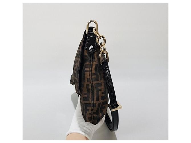Fendi Borsa a tracolla Juka Marrone - vista 3