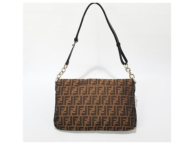 Fendi Borsa a tracolla Juka Marrone - vista 4