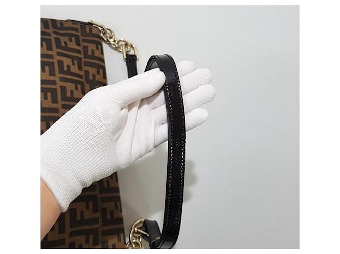 Fendi Borsa a tracolla Juka Marrone - vista 5