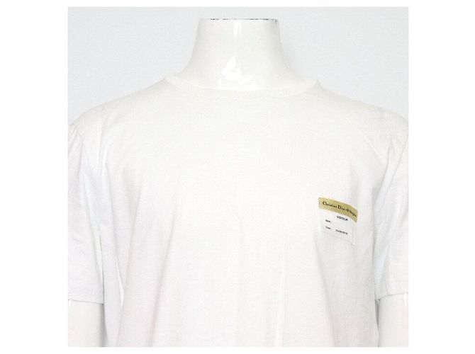 Dior Cotton Patch Herren T-Shirt aus Baumwolle Weiß - Ansicht 2