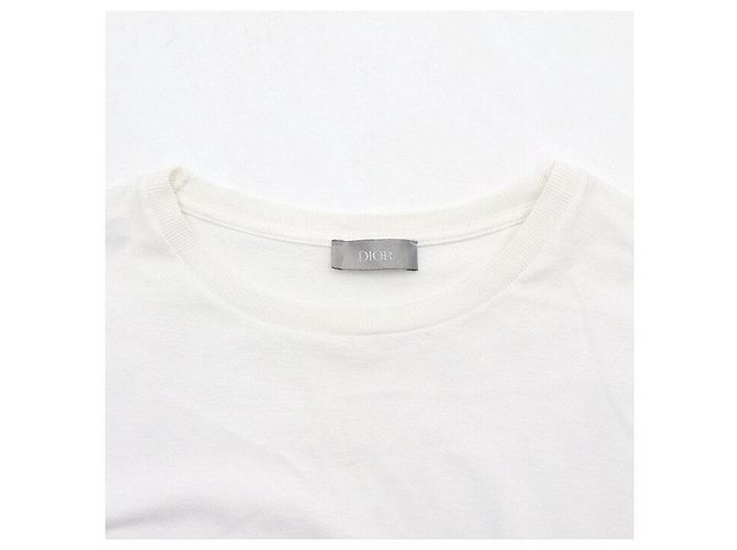 Dior Cotton Patch Herren T-Shirt aus Baumwolle Weiß - Ansicht 5