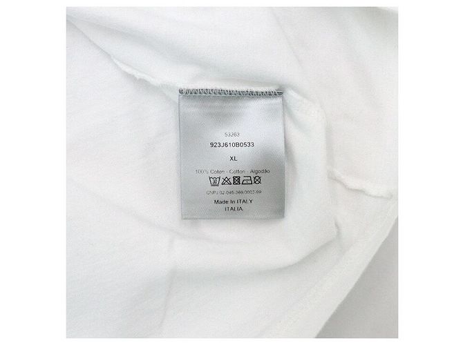Dior Cotton Patch Herren T-Shirt aus Baumwolle Weiß - Ansicht 7