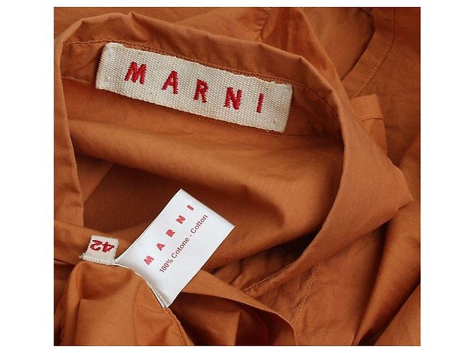 Marni Camisa Naranja Quemado - vista 3
